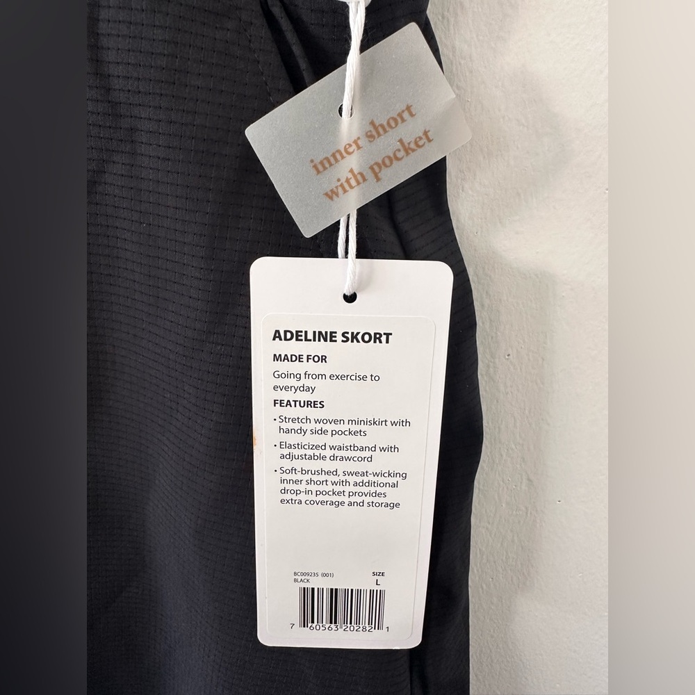 NWT Balance Collection Women’s Black Adeline Skort - L - Picture 3 of 10